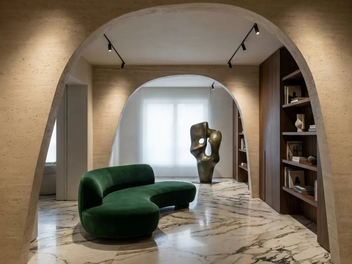 Arched interior reception