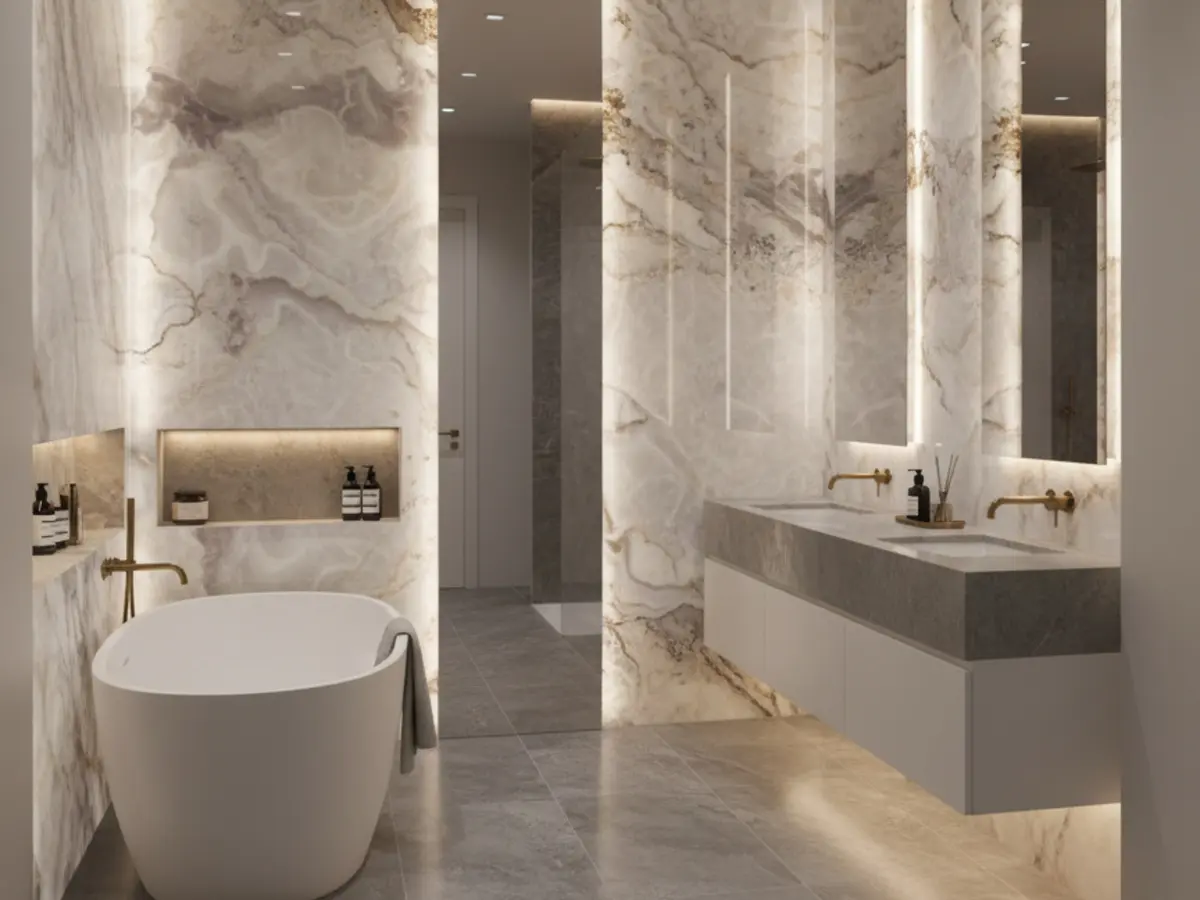 Luxury marble bathroom