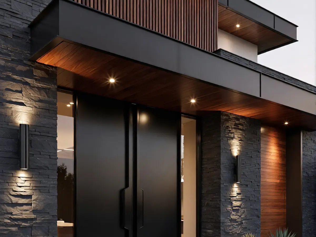 Modern residential façade